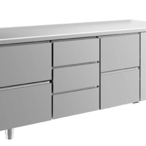 Kühltisch GaPo KT3ZDZ  mit 2x 2 Schubladen & 1x 3 Schubladen
