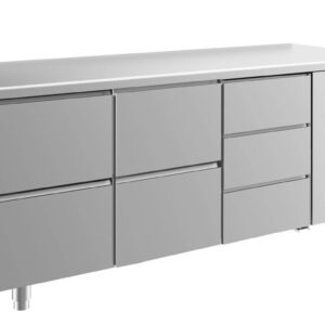 Kühltisch GaPo KT3ZZD  mit 2x 2 Schubladen & 1x 3 Schubladen