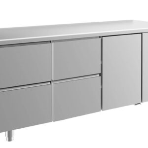Kühltisch GaPo KT3ZZT  mit 1x Tür & 2x 2 Schubladen