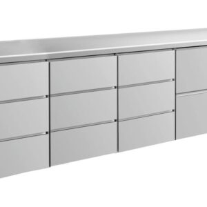 Kühltisch GaPo KT4DDDZ  mit 1x 2 Schubladen & 3x 3 Schubladen