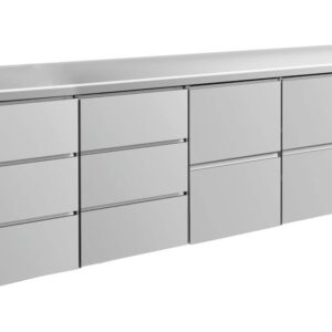 Kühltisch GaPo KT4DDZZ  mit 2x 2 Schubladen & 2x 3 Schubladen