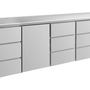 Kühltisch GaPo KT4DTDD  mit 1x Tür & 3x 3 Schubladen