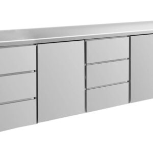 Kühltisch GaPo KT4DTDT  mit 2x Türen & 2x 3 Schubladen