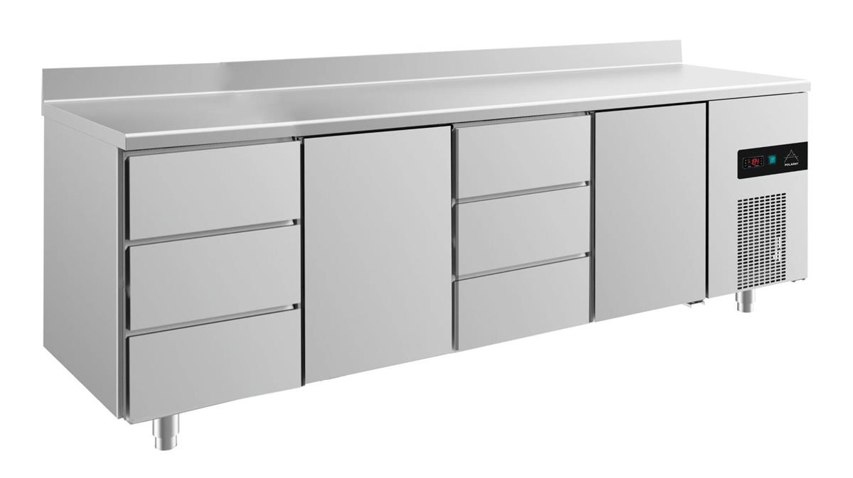 Kühltisch GaPo KT4DTDTA mit 2x Türen & 2x 3 Schubladen + AK 1 Kühltisch GaPo KT4DTDTA mit 2x Türen & 2x 3 Schubladen + AK