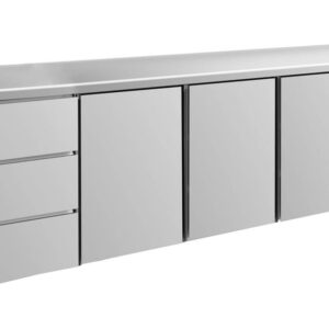 Kühltisch GaPo KT4DTTT  mit 3x Tür & 2x 3 Schubladen