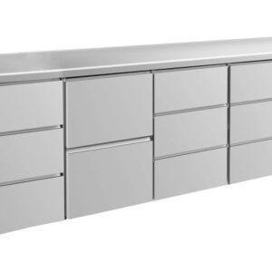Kühltisch GaPo KT4DZDD  mit 1x 2 Schubladen & 3x 3 Schubladen