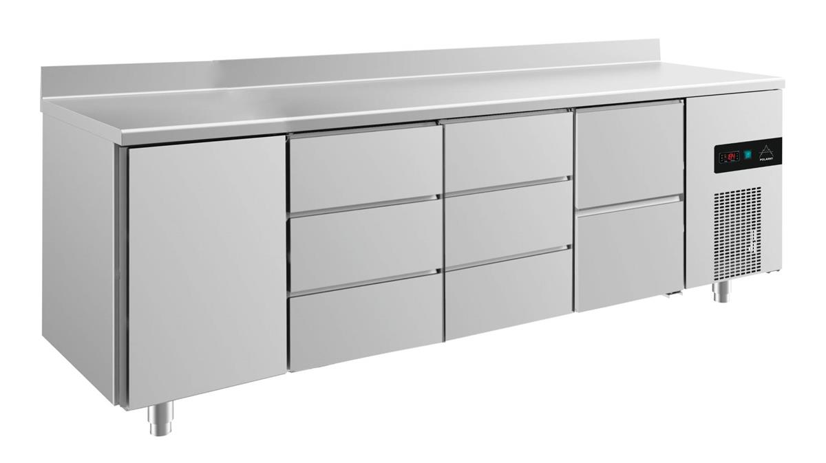 Kühltisch GaPo KT4TDDZA mit 1x Tür, 1x 2 Schubladen & 2x 3 Schubladen + AK 1 Kühltisch GaPo KT4TDDZA mit 1x Tür