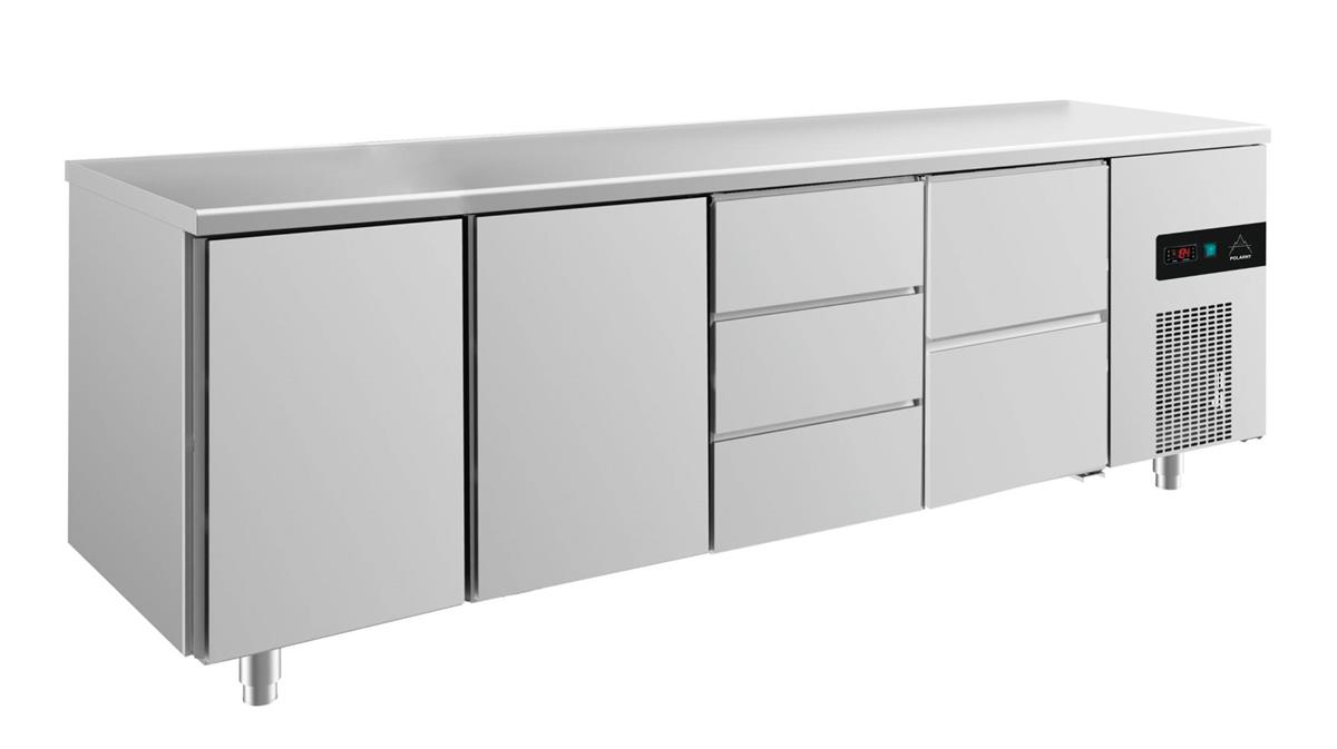 Kühltisch GaPo KT4TTDZ mit 2x Türen, 1x 2 Schubladen & 1x 3 Schubladen 1 Kühltisch GaPo KT4TTDZ mit 2x Türen