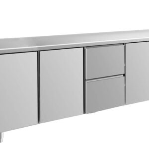 Kühltisch GaPo KT4TTZT  mit 3x Türen & 1x 2 Schubladen
