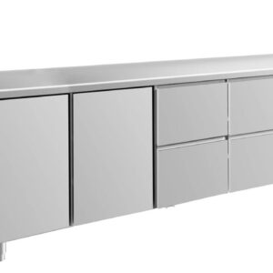 Kühltisch GaPo KT4TTZZ  mit 2x Türen & 2x 2 Schubladen