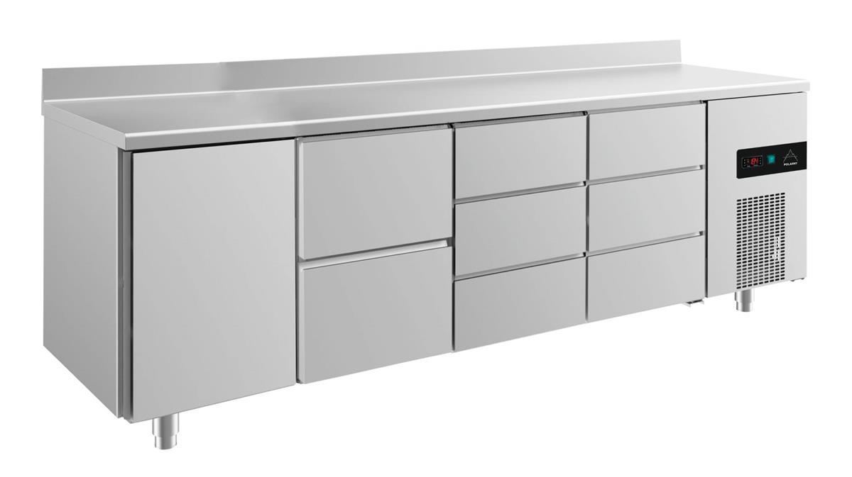 Kühltisch GaPo KT4TZDDA mit 1x Tür, 1x 2 Schubladen & 2x 3 Schubladen + AK 1 Kühltisch GaPo KT4TZDDA mit 1x Tür