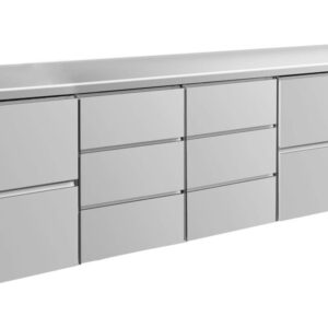 Kühltisch GaPo KT4ZDDZ  mit 2x 2 Schubladen & 2x 3 Schubladen