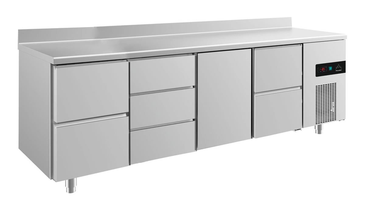 Kühltisch GaPo KT4ZDTZA mit 1x Tür, 2x 2 Schubladen & 1x 3 Schubladen + AK 1 Kühltisch GaPo KT4ZDTZA mit 1x Tür