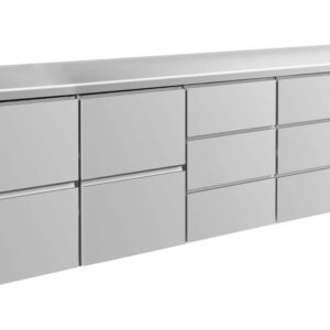 Kühltisch GaPo KT4ZZDD  mit 2x 2 Schubladen & 2x 3 Schubladen