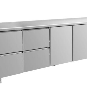 Kühltisch GaPo KT4ZZTT  mit 2x Türen & 2x 2 Schubladen