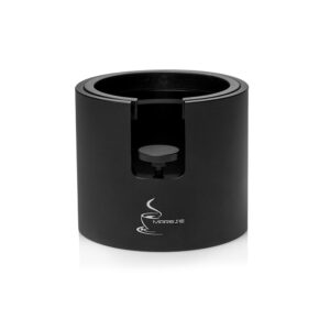 Marese Tamperstation rund schwarz eloxiert