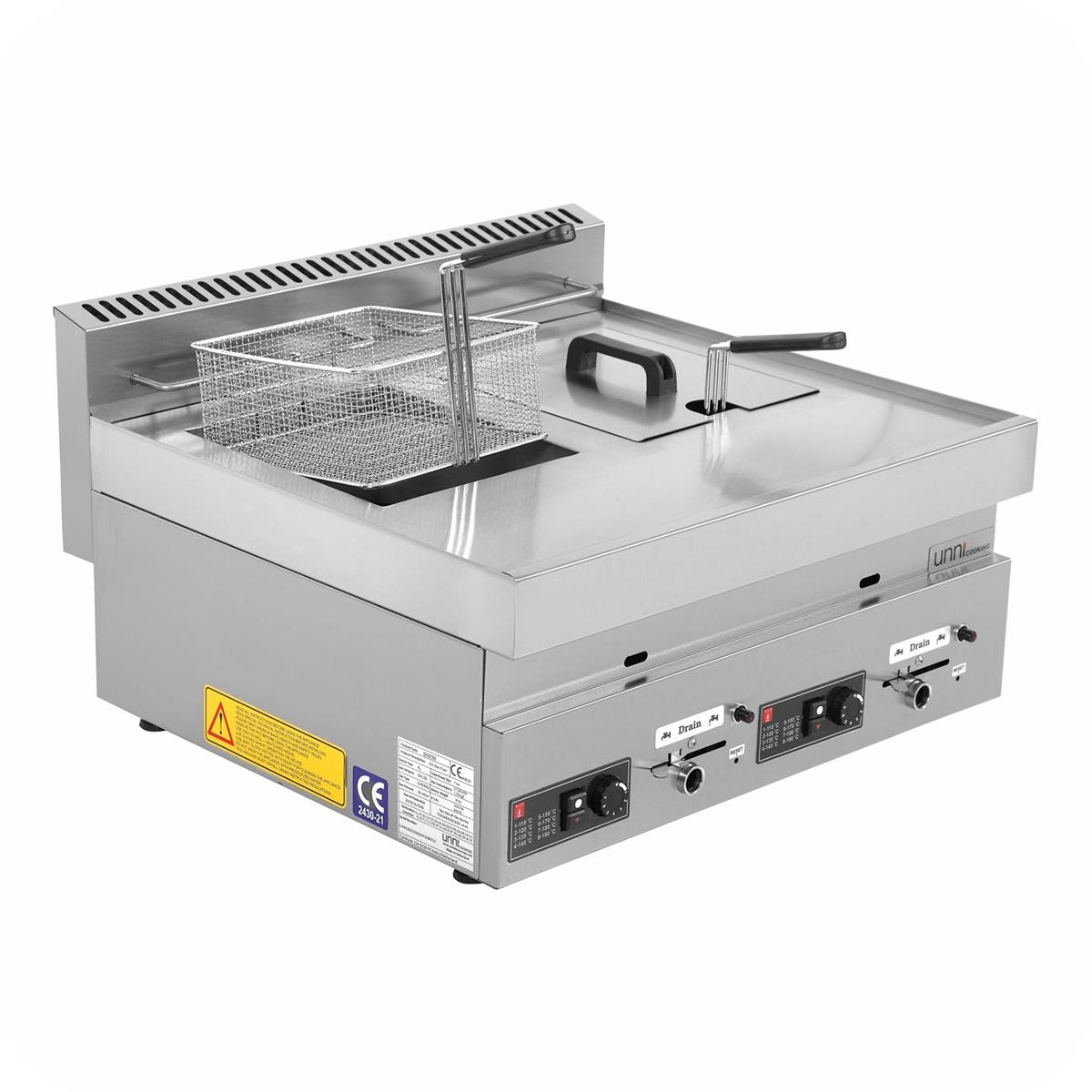 Gas Fritteuse PRO - 2x 8 Liter 1 Gas Fritteuse PRO - 2x 8 Liter