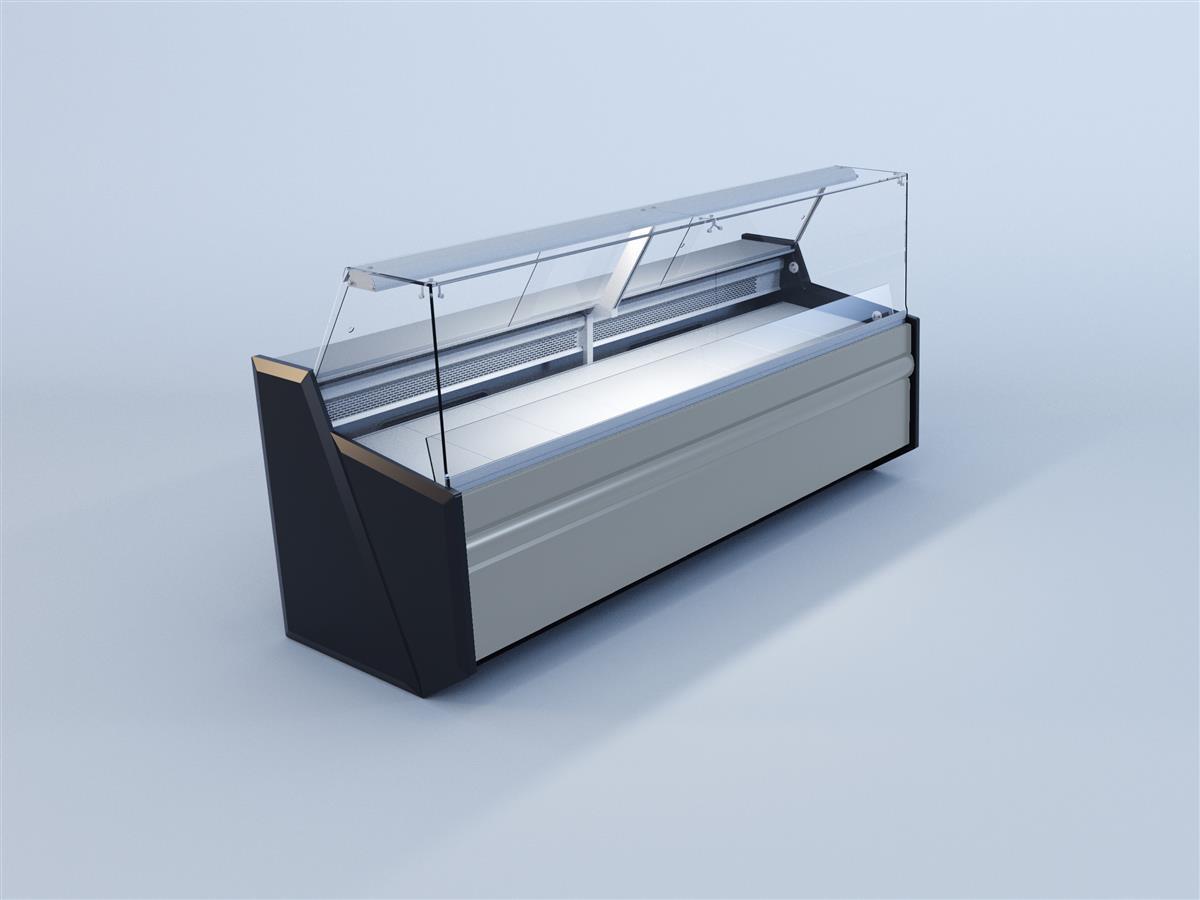 Kühltheke Pico 1.96 - Lichtgrau - 204 x 86 x 122 cm 1 Kühltheke Pico 2.44 - Lichtgrau - 254 x 86 x 122 cm