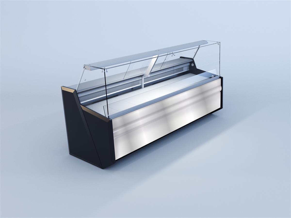 Kühltheke Pico 1.96 - Silber - 204 x 86 x 122 cm 1 Kühltheke Pico 2.44 - Silber - 254 x 86 x 122 cm