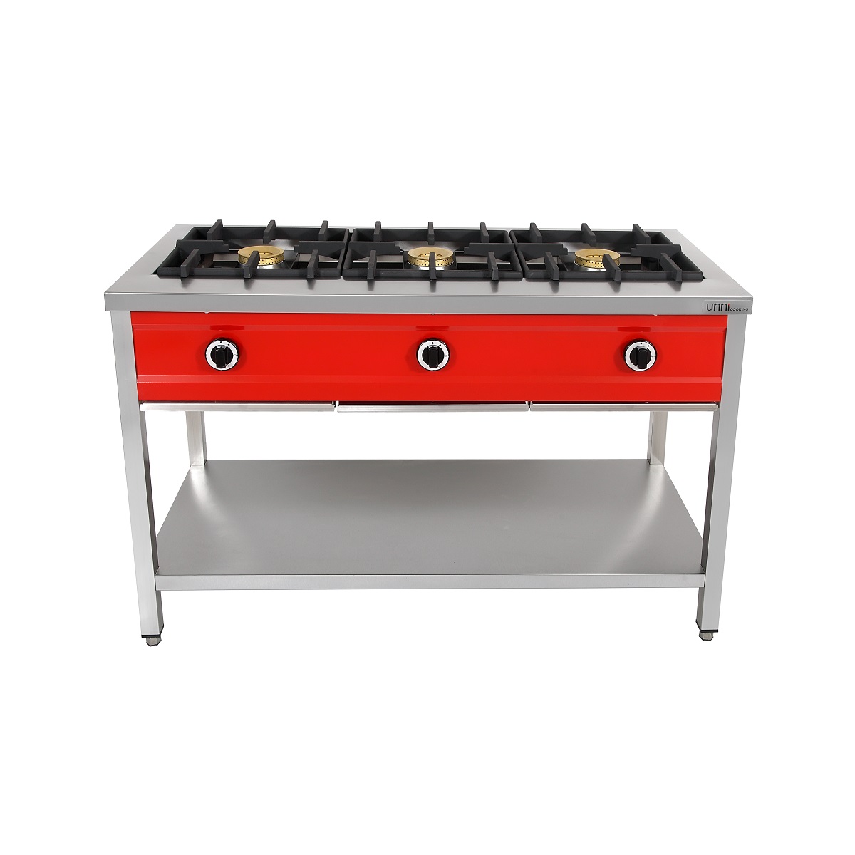 Gasherd Pro 3x 8 kW - 3 Flammen 1 Gasherd Pro 3x 8 kW - 3 Flammen