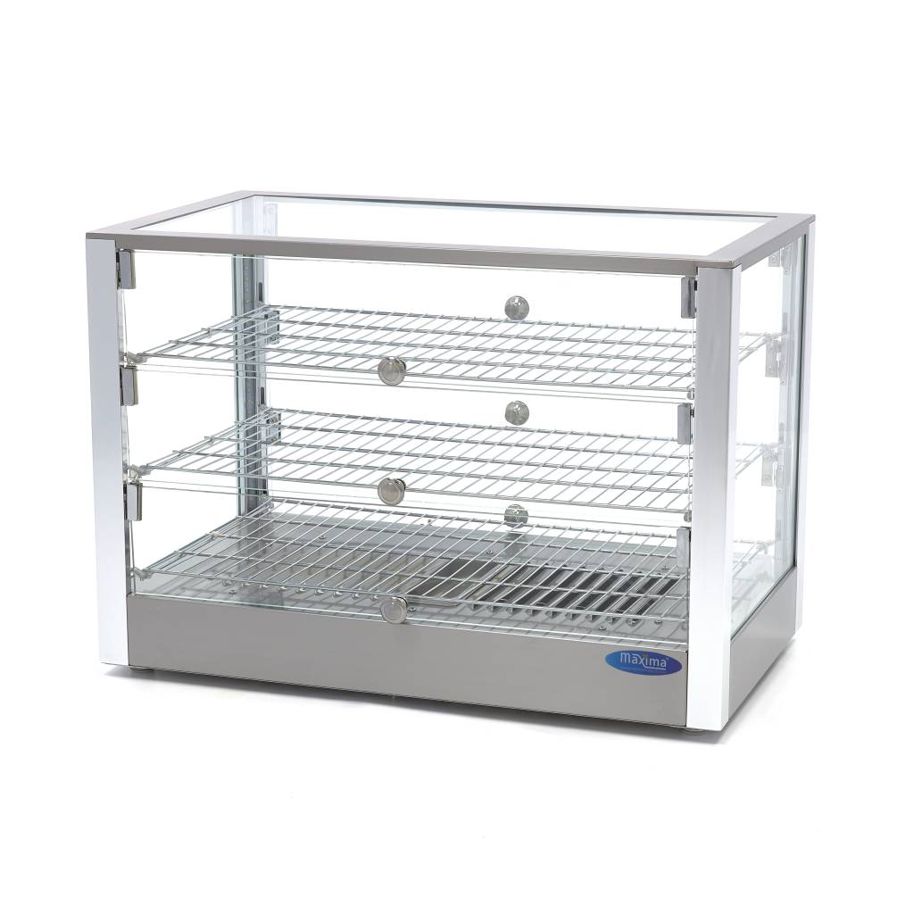 Gastro Wärmevitrine / Heiße Theke - 115 l - 70 cm - 3 Regale 1 Gastro Wärmevitrine / Heiße Theke - 115 l - 70 cm - 3 Regale