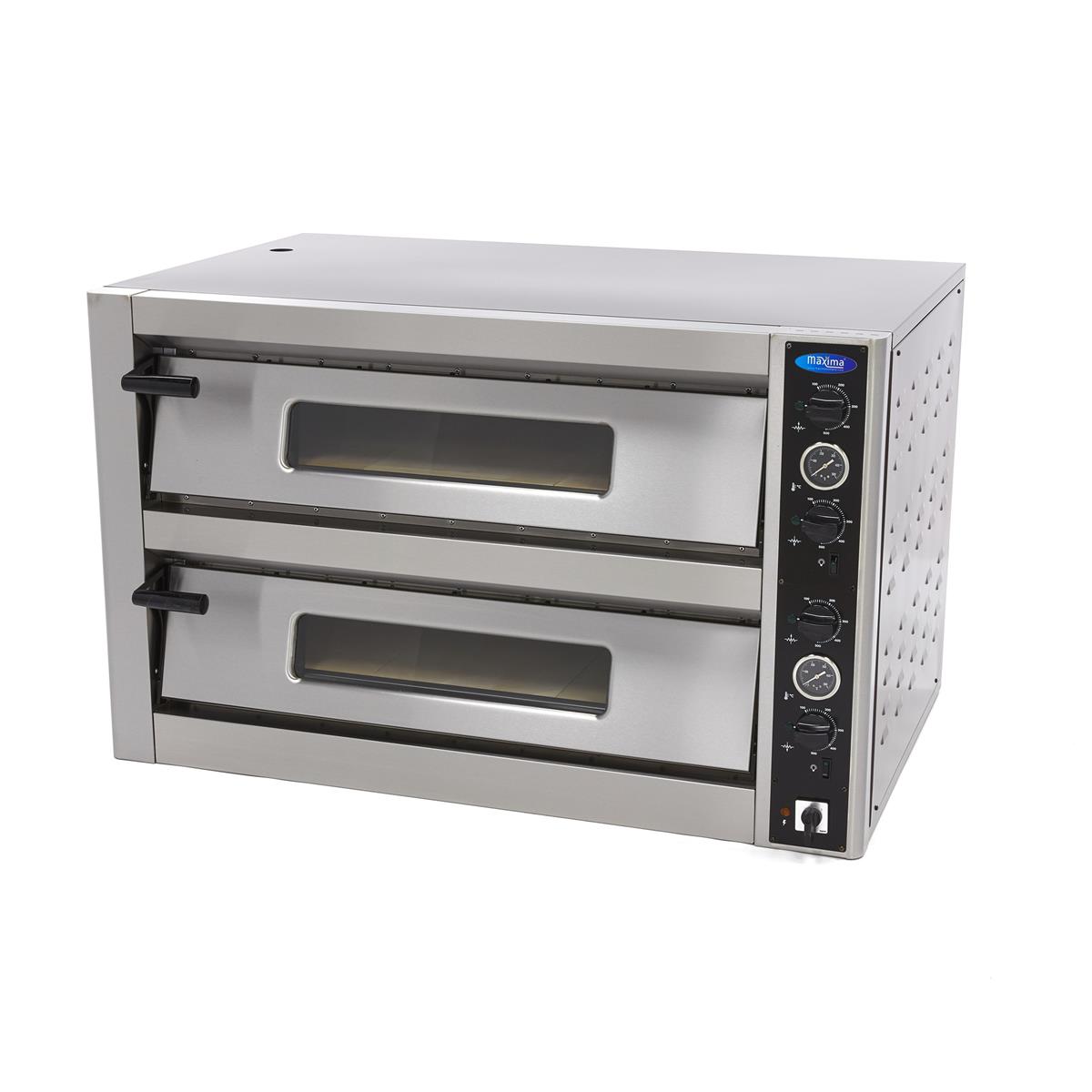 Maxima Deluxe Pizzaofen 6 + 6 x 30 cm Doppelt 400V 1 Maxima Deluxe Pizzaofen 6 + 6 x 30 cm Doppelt 400V