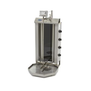 Elektro Döner Kebab / Gyros / Shawarma Grill - 4 Brenner - 50 kg - Motor oben