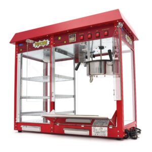 Maxima Popcornmaschine - 150gr - mit Warmhaltevitrine