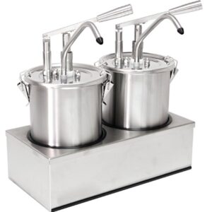 Zylindrischer Soßenspender 2x 5 Liter