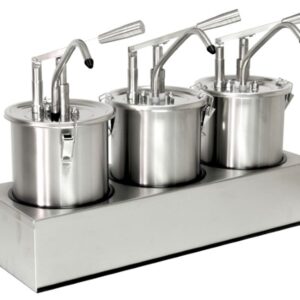 Zylindrischer Soßenspender 3x 5 Liter