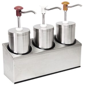 Edelstahl Pumpspender für Soßen3x  2