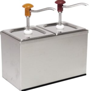 GN Edelstahl Pumpspender 2x 2-3 Liter