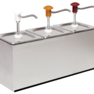 GN Edelstahl Pumpspender 3x 2-3 Liter